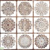 9 Pochoirs Mandala Loisirs créatifs