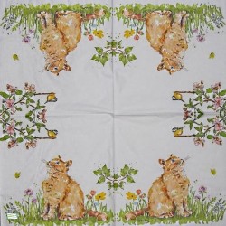 1serviette papier Chat-8