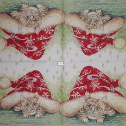 1serviette papier Chat-36
