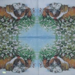 1serviette papier Châton-57