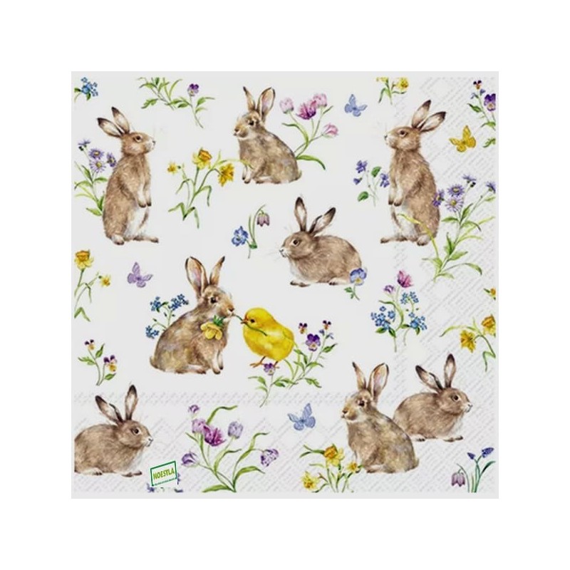 1serviette papier Lapins-31