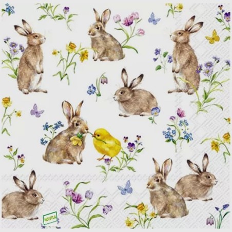 1serviette papier Lapins-31