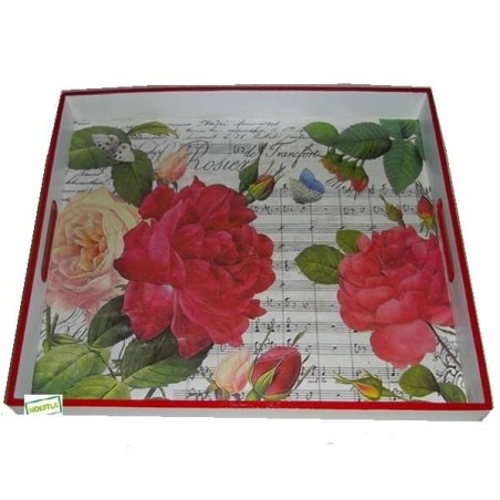 Plateau Les Roses serviettage