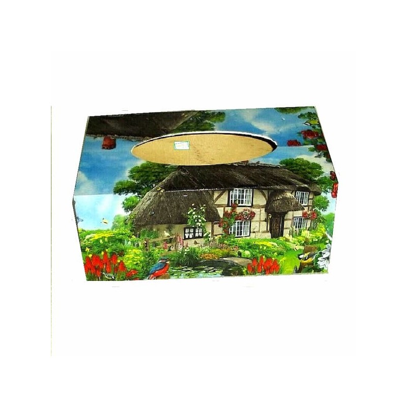 Boite mouchoirs Nature serviettage