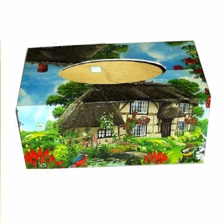 Boite mouchoirs Nature serviettage