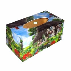 Boite mouchoirs Nature serviettage