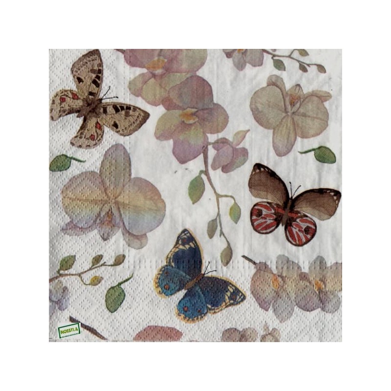 1serviette papier Papillons-14