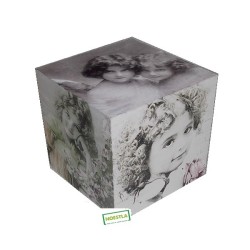 Boite en bois Fillettes serviettage