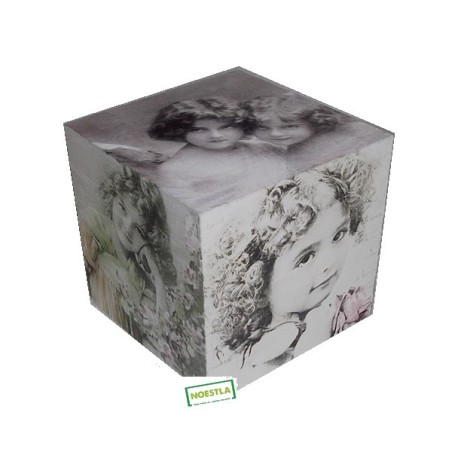 Boite en bois Fillettes serviettage