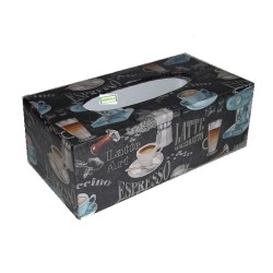 Boite mouchoirs Café serviettage