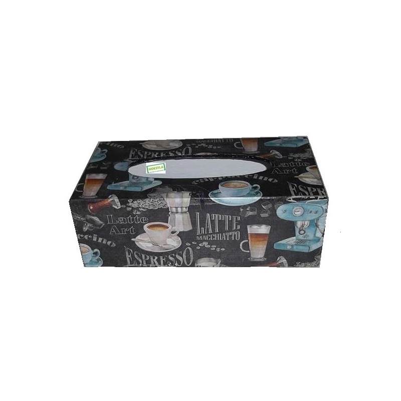 Boite mouchoirs Café serviettage