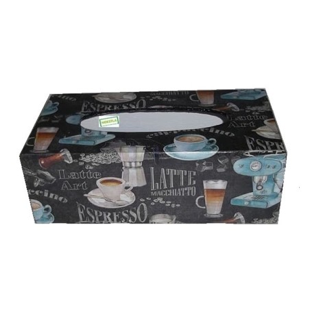 Boite mouchoirs Café serviettage