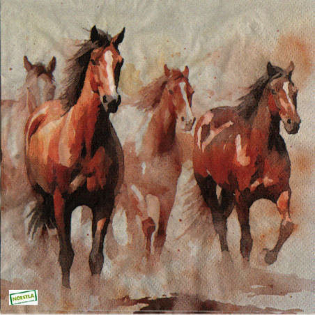 1serviette papier Chevaux-17