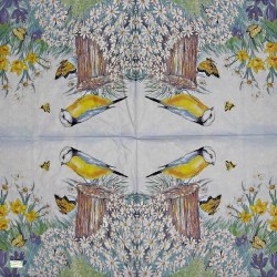 1serviette papier Mésange-13