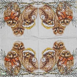 1 serviette Les chouettes -23