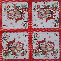 1serviette Les chouettes-39