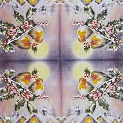 1 serviette Les rouge gorge-76