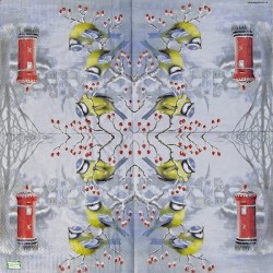 1serviette papier Mésanges-96