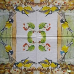 1serviette papier Mésanges-107