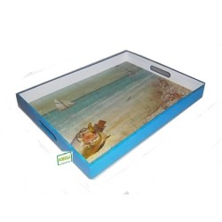 GRAND plateau La Mer serviettage