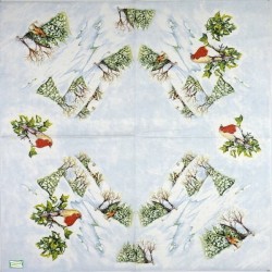 1serviette papier Moineaux-140