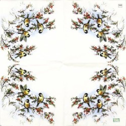 1serviette papier Moineaux-144