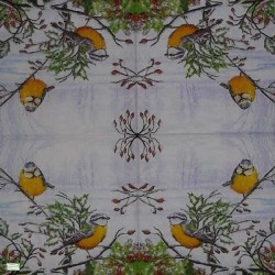 1serviette papier Mésanges-152