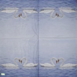 1 serviette Les cygnes -160