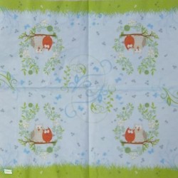 2 serviettes Les chouettes-167