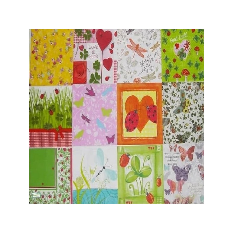 12 serviettes Les insectes-L26