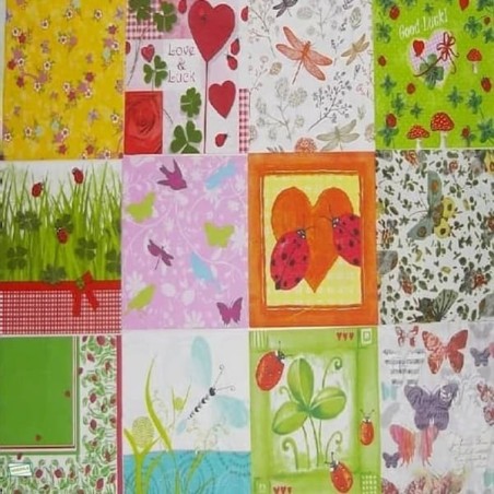 12 serviettes Les insectes-L26