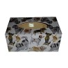 Boite mouchoirs Chiens serviettage