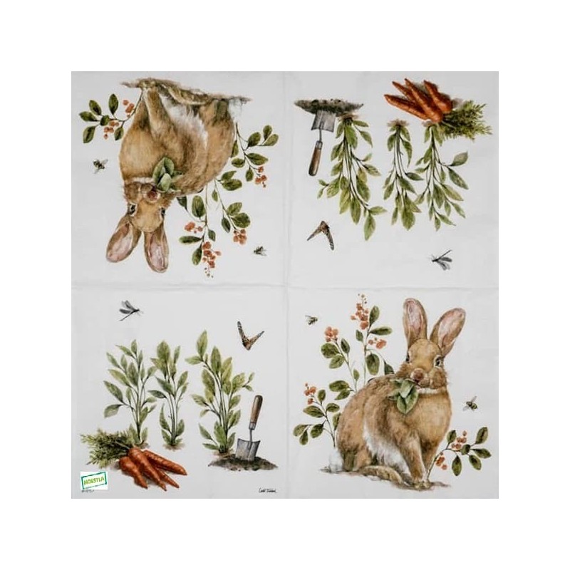 1serviette papier Le Lapin-35