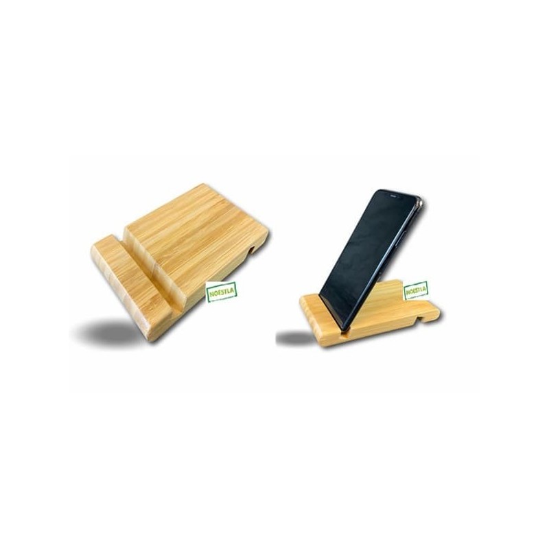 Support téléphone bambou