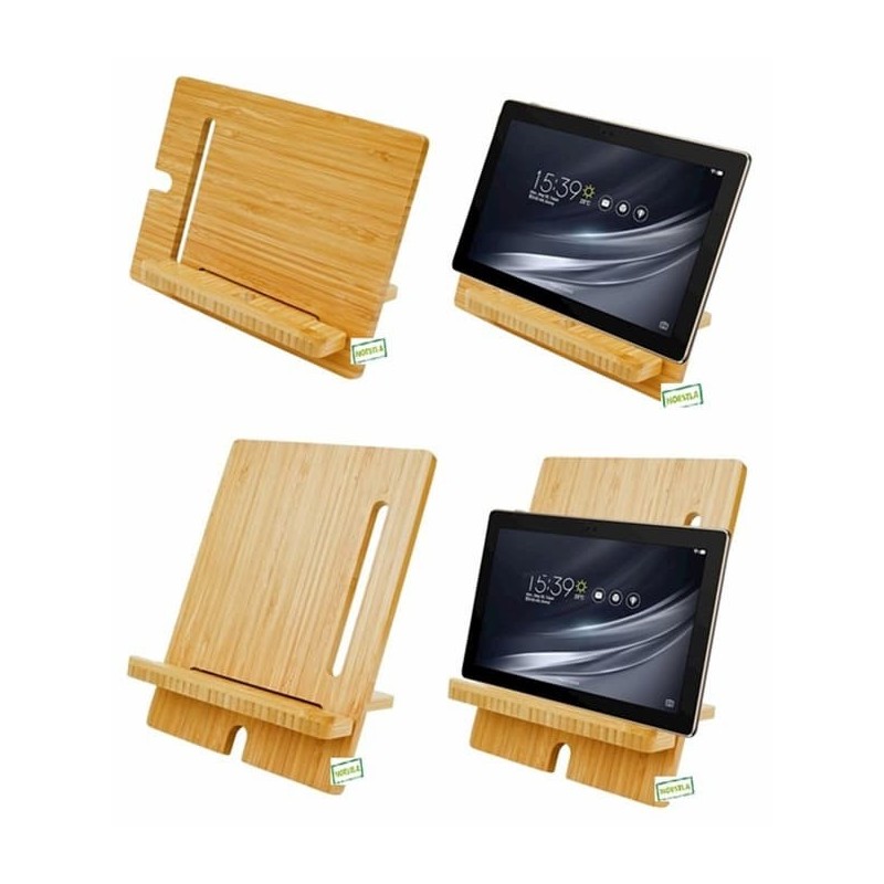 Support tablette bambou