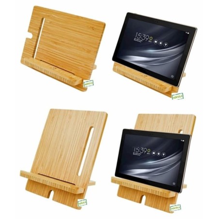 Support tablette bambou