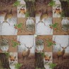 1 serviette Animaux bois -1