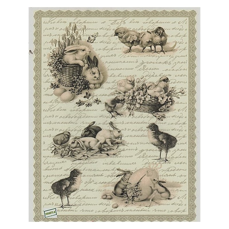 1 papier de riz Pâques-R267