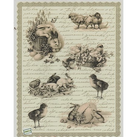 1 papier de riz Pâques-R267