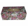 Boite mouchoirs Fleurs serviettage
