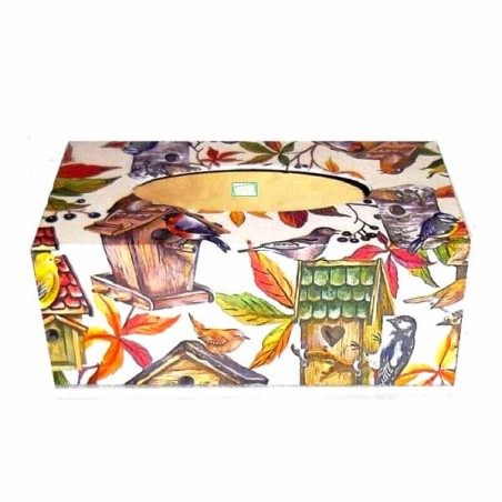 Boite mouchoirs Oiseaux serviettage