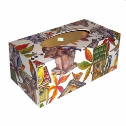 Boite mouchoirs Oiseaux serviettage