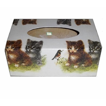 Boite Mouchoirs Châtons serviettage