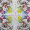 1 serviette papier Clown -80