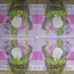 1 serviette Les jacinthes -25