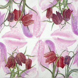 1serviette papier Fleurs-27
