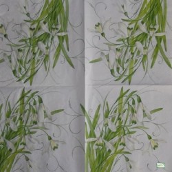 1 serviette Les perce neige -31