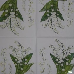 1 serviette Le muguet - 35