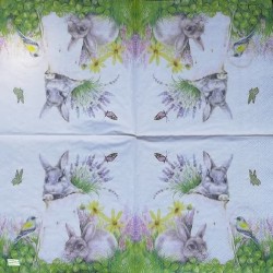 1serviette papier Lapins-41