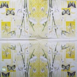 1 serviette Les perce neige-38